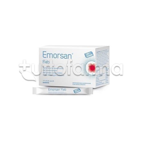 Emorsan Fleb Integratore per Emorroidi scatola e bustina Emorsan Fleb Integratore per Emorroidi scatola e bustina