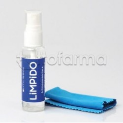 Limpido Spray Antiappanante e Detergente per gli Occhiali Senza Alcool 30ml Limpido Spray Antiappanante e Detergente per gli Occhiali Senza Alcool 30ml