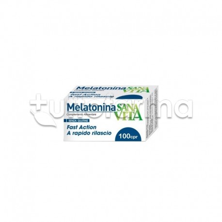 Sanavita Melatonina Integratore per Sonno 100 Compresse Sanavita Melatonina Integratore per Sonno 100 Compresse