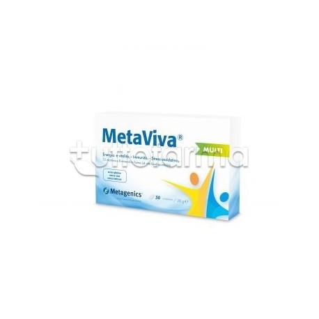 Metagenics Metaviva Multi Integratore Energizzante 30 Compresse Metagenics Metaviva Multi Integratore Energizzante 30 Compresse