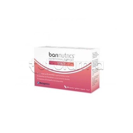 Metagenics Barinutrics Multi Integratore con Vitamine e Minerali 60 Capsule Metagenics Barinutrics Multi Integratore con Vitamine e Minerali 60 Capsule
