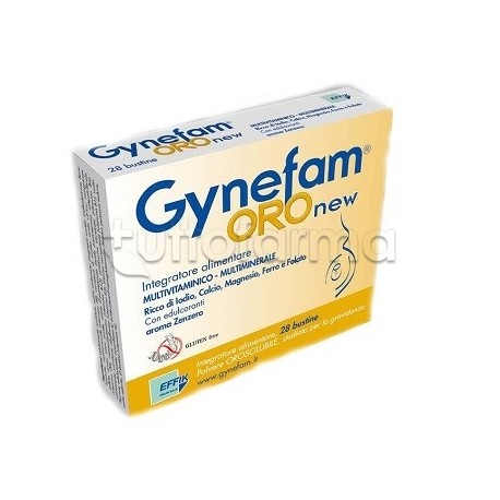 Gynefam Oro Integratore Multivitaminico per la Gravidanza 16 Bustine Gynefam Oro Integratore Multivitaminico per la Gravidanza 16 Bustine