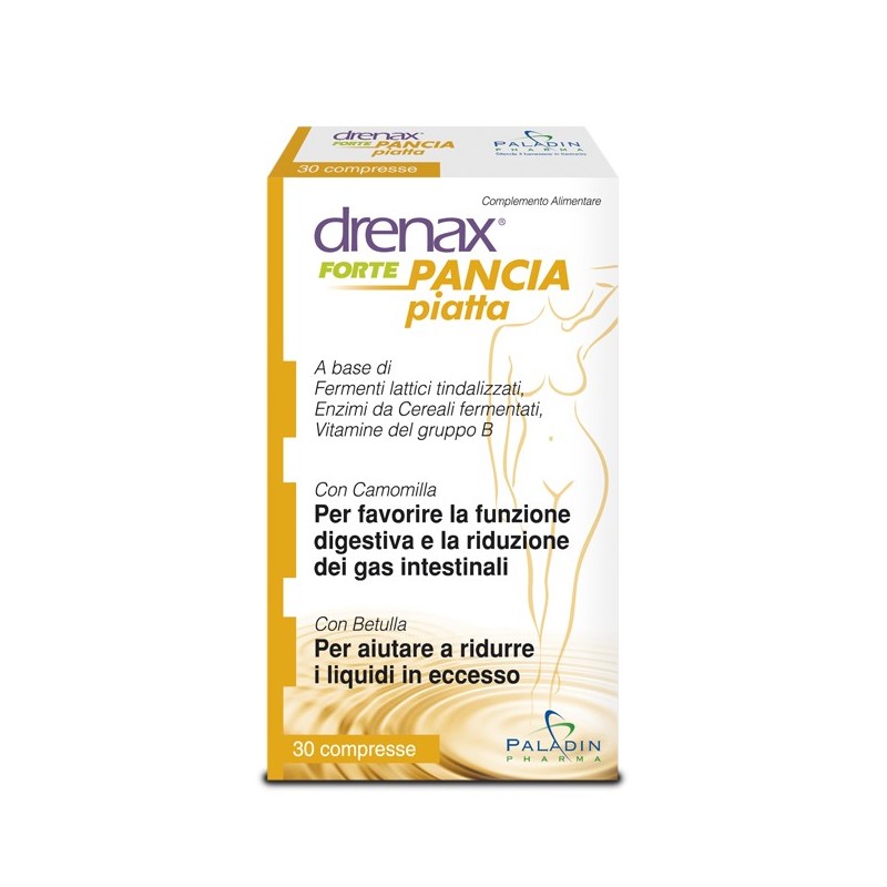 Drenax Forte Pancia Piatta Integratore per Gonfiore Addominale 30 Compresse Drenax Forte Pancia Piatta Integratore per Gonfiore Addominale 30 Compresse
