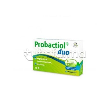 Metagenics Probactiol Duo Integratore per Equilibrio Intestinale 15 Capsule