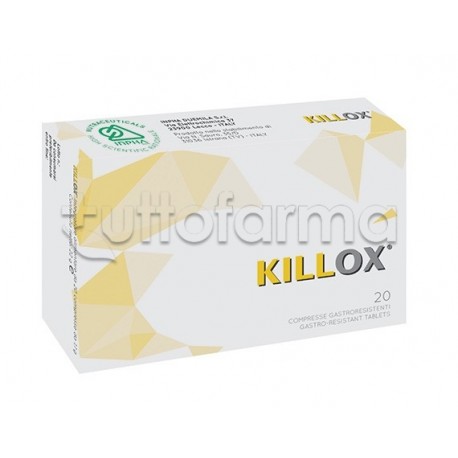 Scatola con Killox Integratore Antiossidante 20 Compresse Singole