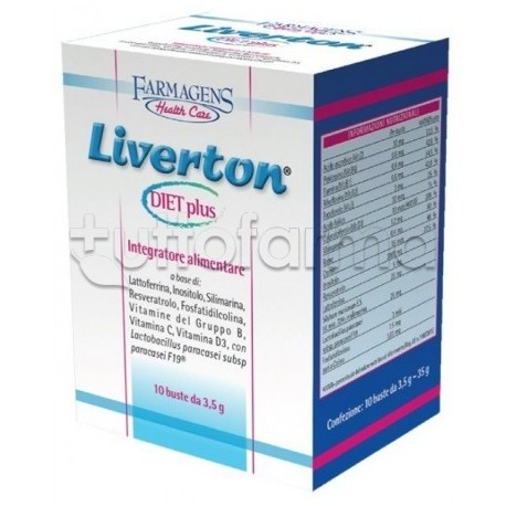 Liverton Diet Plus Integratore per Controllo del Peso 14 Bustine Liverton Diet Plus Integratore per Controllo del Peso 14 Bustine