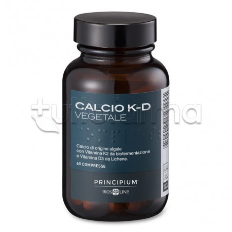 BiosLine Principium Calcio K-D Vegetale con Vitamine 60 Compresse