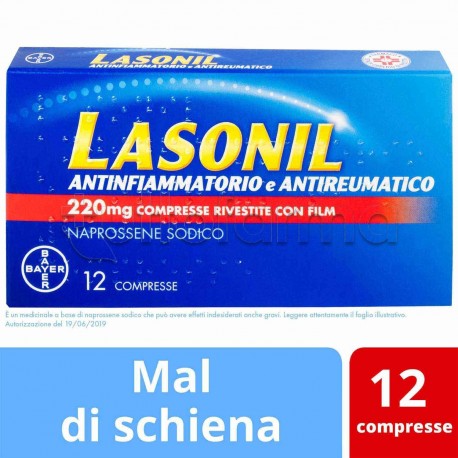 Lasonil Antinfiammatorio e Antireumatico 12 Compresse 220mg