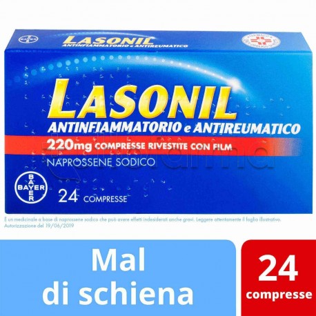 Lasonil Antinfiammatorio e Antireumatico 24 Compresse 220mg