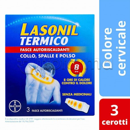 Lasonil Collo/Spalla/Polso Cerotto Termico Antinfiammatorio 3 Pezzi