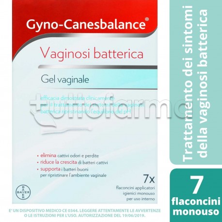 Gyno-Canesbalance Gel Vaginale per Vaginosi Batterica 7 Flaconi Monouso