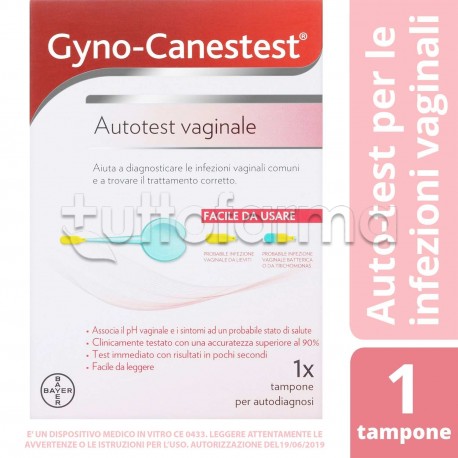 Gyno-Canestest Tampone Vaginale per Micosi e Infezioni Vaginali 1 Pezzo