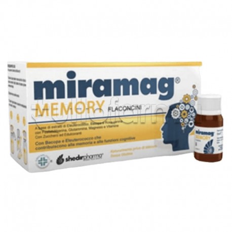 Shedir Miramag Memory Integratore per Memoria 10 Flaconcini Shedir Miramag Memory Integratore per Memoria 10 Flaconcini