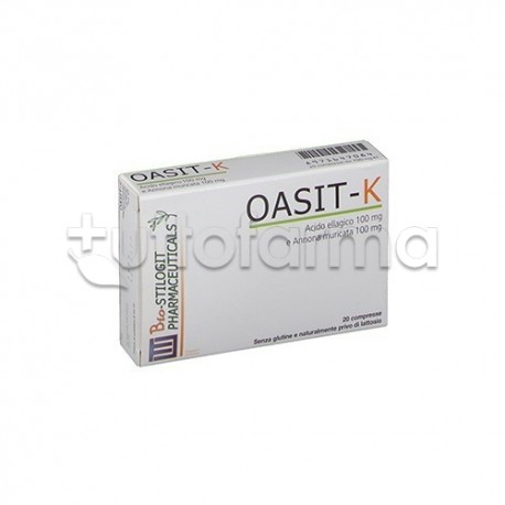 Oasit K Integratore per la Prostata 20 Compresse Oasit K Integratore per la Prostata 20 Compresse