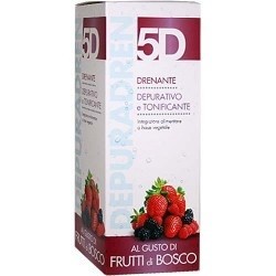 5D Depuradren Integratore Alimentare Drenante Tonificante Frutti Bosco 500 ml
