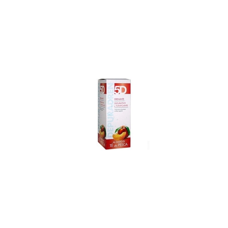 5D Depuradren Integratore Alimentare Drenante Tonificante Gusto Tè alla Pesca 500 ml 5D Depuradren Integratore Alimentare Drenante Tonificante Gusto Tè alla Pesca 500 ml