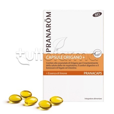 Pranarom Pranacaps Origano Integratore per le Vie Respiratorie 30 Capsule Pranarom Pranacaps Origano Integratore per le Vie Respiratorie 30 Capsule