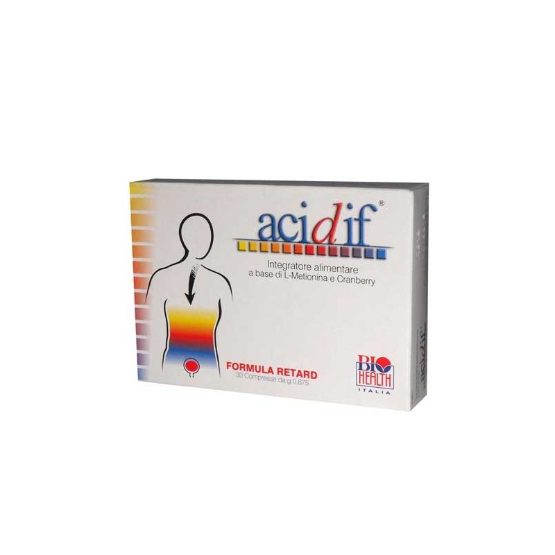 Acidif Integratore Mirtillo Rosso Funzionalità Tratto Urinario 30 Compresse