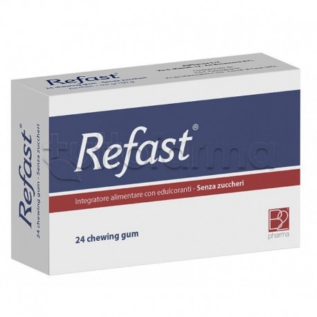 Refast Integratore Senza Zucchero per Regolarità Intestinale 24 Chewing Gum Refast Integratore Senza Zucchero per Regolarità Intestinale 24 Chewing Gum