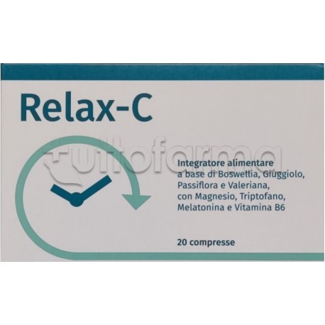 Relax-C Integratore per Relax e Sonno 20 Compresse Relax-C Integratore per Relax e Sonno 20 Compresse