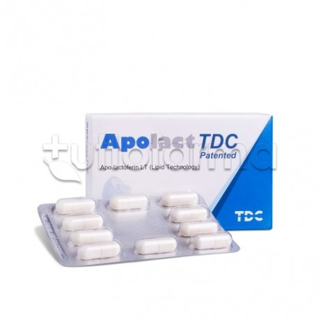 Apolact TDC Integratore di Lattoferrina per Difese Immunitarie 30 Capsule