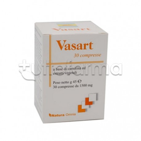 Vasart Integratore a base di Carnitina 30 Compresse