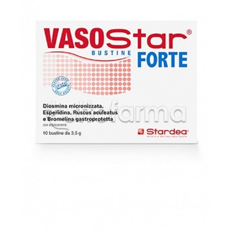 Stardea Vasostar Forte Integratore Microcircolo Gambe Pesanti 10 Bustine