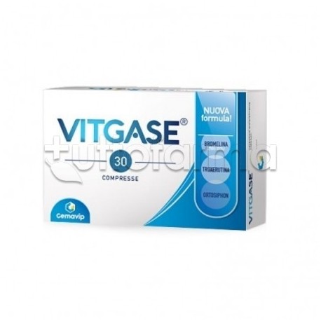 Foto Scatola Vitgase Integratore Drenante 30 Compresse Foto Scatola Vitgase Integratore Drenante 30 Compresse