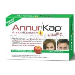 AnnurKap Vitality Integratore per Caduta dei Capelli 30 Capsule AnnurKap Vitality Integratore per Caduta dei Capelli 30 Capsule