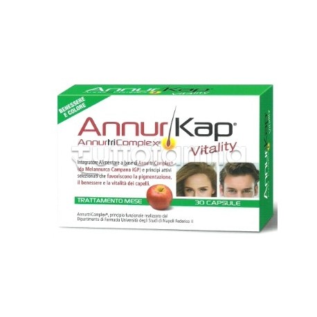 AnnurKap Vitality Integratore per Caduta dei Capelli 30 Capsule AnnurKap Vitality Integratore per Caduta dei Capelli 30 Capsule