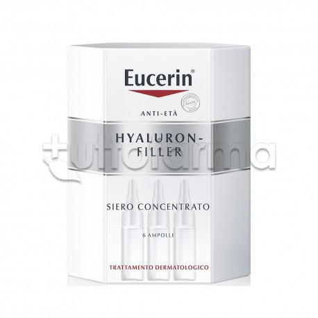 Eucerin Hyaluron Filler Concentrato Antirughe per Viso 6 Fiale 5ml