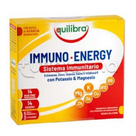 Equilibra Immuno Energy Integratore di Potassio e Magnesio 14 Bustine Equilibra Immuno Energy Integratore di Potassio e Magnesio 14 Bustine