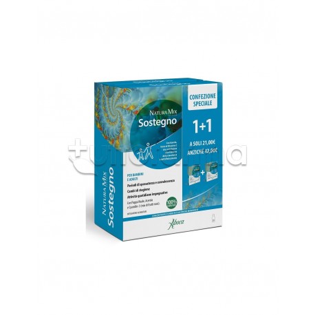 Aboca Natura Mix Advanced Sostegno Confezione Omaggio 10 Flaconcini + 10 Flaconcini