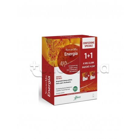 Aboca Natura Mix Advanced Energia Confezione Omaggio 10 Flaconcini + 10 Flaconcini