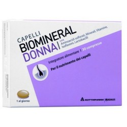 Biomineral Donna Integratore Cute e Capelli 30 Compresse