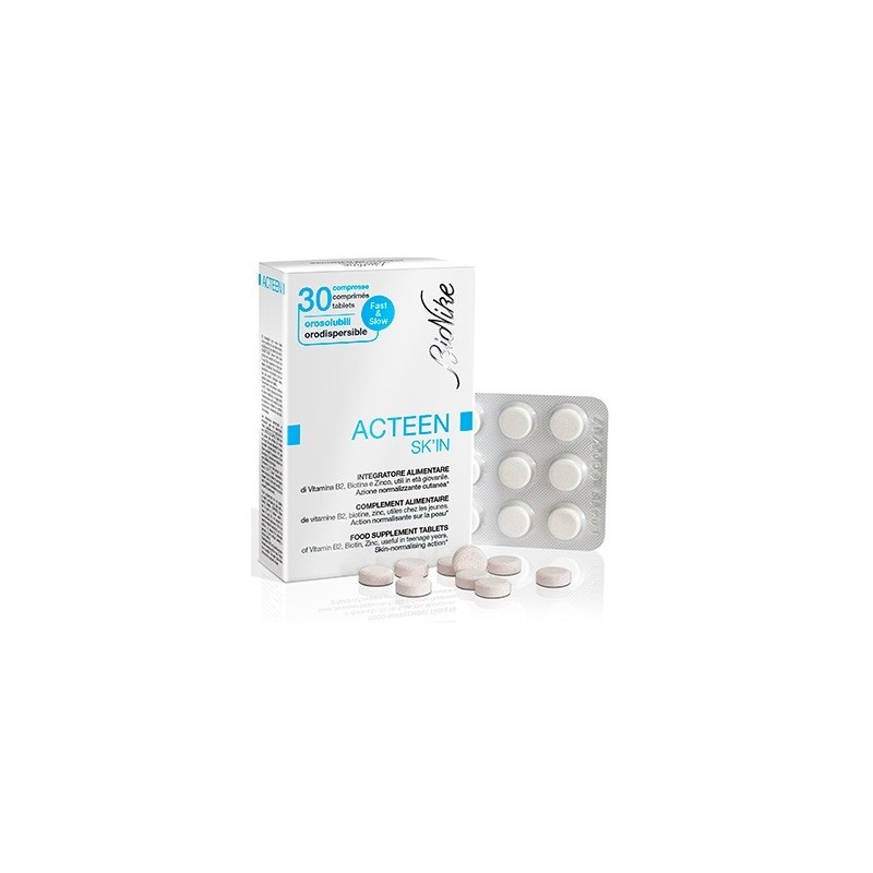 Bionike Acteen Skin Integratore Acne 30 Compresse Bionike Acteen Skin Integratore Acne 30 Compresse