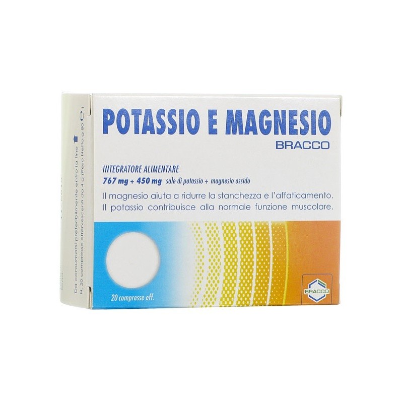 Bracco Integratore Potassio E Magnesio 20 Compresse Effervescenti