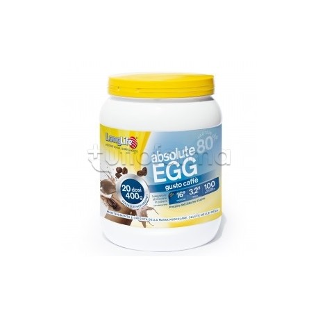 Longlife Absolute Egg Caffè Integratore con Proteine da Albume Uovo 400g Longlife Absolute Egg Caffè Integratore con Proteine da Albume Uovo 400g