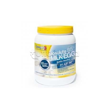 Longlife Absolute Milk&Egg Integratore con Proteine da Albume Uovo e Latte 400g Longlife Absolute Milk&Egg Integratore con Proteine da Albume Uovo e Latte 400g