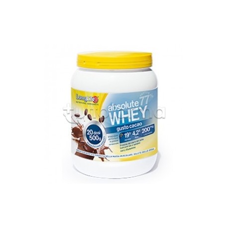 Longlife Absolute Whey Cacao Integratore Con Proteine 500g Longlife Absolute Whey Cacao Integratore Con Proteine 500g