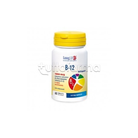 Longlife B12 1000mcg Integratore Vitamina B 60 Tavolette