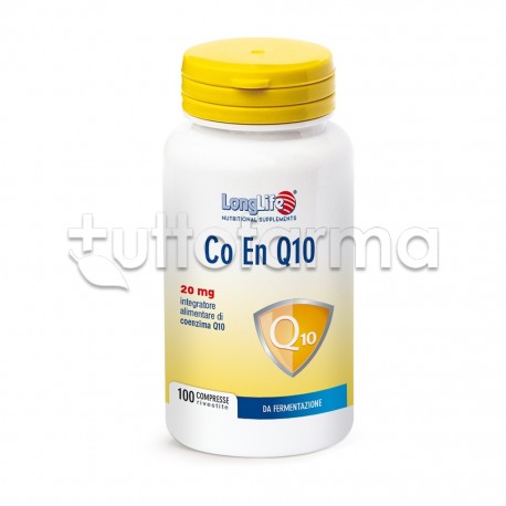 Longlife Co En Q10 20mg Integratore Antiossidante 100 Compresse Longlife Co En Q10 20mg Integratore Antiossidante 100 Compresse