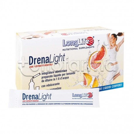 Longlife DrenaLight Integratore Drenante 20 Stick Longlife DrenaLight Integratore Drenante 20 Stick
