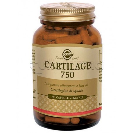 Solgar Cartilage 750 Integratore per Cartilagini e Articolazioni 90 Capsule