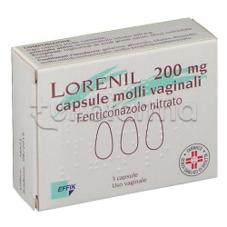 Lorenil 3 Capsule Molli Vaginali 200 mg per Candida Lorenil 3 Capsule Molli Vaginali 200 mg per Candida