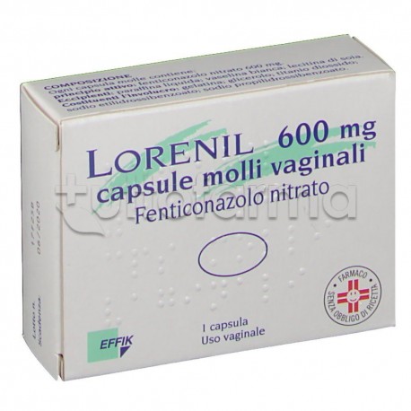 Lorenil 1 Capsula Molle Vaginale 600 mg per Candida