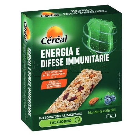 Cereal Energia e Difese Immunitarie Integratore in Barretta 6 Pezzi