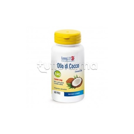 Longlife Olio di Cocco Bio Integratore per la Pelle 60 Perle