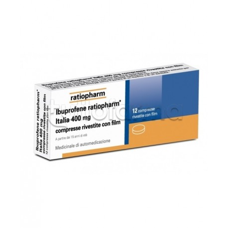 Ibuprofene Ratipharma 12 Compresse Rivestite 400 mg (Equivalente MomentAct)