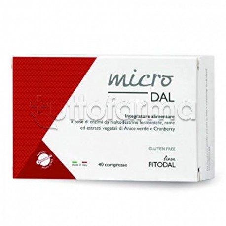 Microdal Fitodal Integratore Digestivo per Gonfiore Addominale 40 Compresse Microdal Fitodal Integratore Digestivo per Gonfiore Addominale 40 Compresse